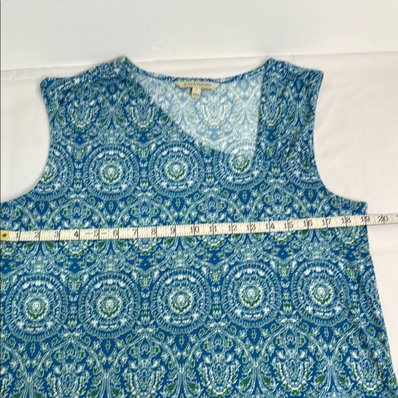 41 Hawthorn Asymmetrical Blue and White Tank Top - Picture 2 of 6